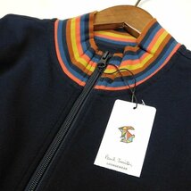 新品 1円～ ポールスミス アーティストストライプ ジップアップジャケット M 紺 スウェット Paul Smith メンズ 【2800a】_画像8