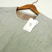 新品 1円～ ポールスミス 長袖カットソー ロンＴシャツ マルチストライプ M グレー コットン Paul Smith メンズ 【2804a】_画像7