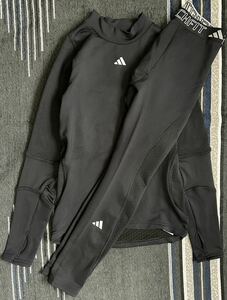 新品未使用 秋冬 NEW MODEL ADIDAS COLD. RDY テックフィット トレーニング長袖Tシャツストレッチインナーセット