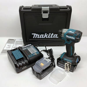 tu104 【未使用】 makita マキタ 充電式インパクトドライバー TD173DRGX ブルー 18V