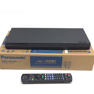 tu102　Panasonic　パンソニック　ブルーレイディスクレコーダー DMR-2W100 ブラック　21年製　※現状品（通電起動のみ確認済み）