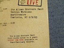 3CD★オールマン・ブラザーズ・バンド/THE ALLMAN BROTHERS BAND/INSTANT LIVE: Verizon Wireless Ampitheatre 8/9/03 輸入盤★_画像4