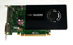 送料無料 NVIDIA Quadro k2000(GDDR5 2GB VRAM)1スロット 補助電源不要 ベンチ二種類で動作確認済み　即決あり（管理番号0501）
