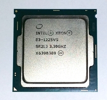 動作確認済 Intel Xeon E3-1225 V5 3.30Gzh～3.70ghz(Skylake)LGA1151 4core(Core i7 6700の上位相当)消費税無し 画像現物_画像1