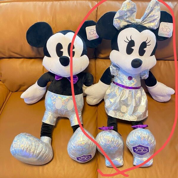 ミニー Disney 100th anniversary ぬいぐるみ コストコ