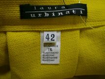 新品 未使用 ラウラ ウルビナーティ LAURA URBINATI ひざ丈スカート 42 黄色 イエロー レディース_画像3