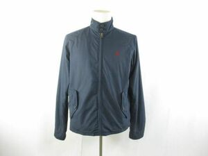 良品 ラルフローレン Ralph Lauren POLO ジャケット ジップアップ ハイネック S/170 紺 ネイビー メンズ