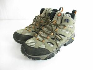 訳あり メレル MERRELL スニーカー トレッキングシューズ アウトドア J87311 UK9.5 カーキ メンズ