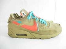 中古 ナイキ NIKE × Off-White スニーカー AIR MAX 90 Desert Ore AA7293-200 26.5cm ブラウン メンズ_画像3