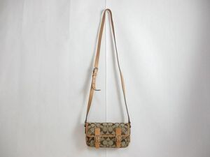 良品 コーチ COACH バッグ ショルダーバッグ シグネチャー 6844 キャメル レディース