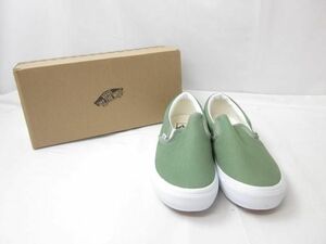 優良品 バンズ VANS スリッポン シューズ V38CF 26.5cm カーキ メンズ