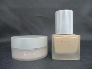 中古 コスメ RMK リクイドファンデーション 102 トランスルーセント フェイスパウダー 01 2点 おしろい