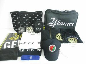 中古 24Karats ベロアジャージ上下 Tシャツ タオル トートバッグ キャップ等グッズセット M L