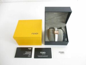 優良品 フェンディ FENDI クアドロ ミニ 腕時計 F604524541 シェル文字盤 白 ホワイト レディース