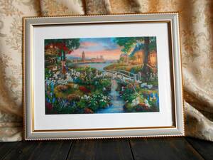 Art hand Auction Thomas Kinkade 101 Dalmatians Disney oil print on canvas, hobby, culture, artwork, others