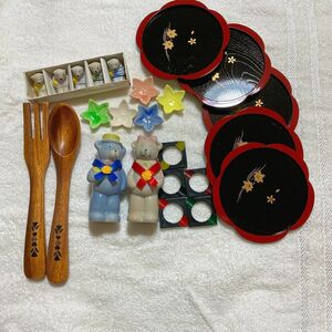 昭和レトロ　キッチン用まとめ売り　箸置き　調味料入れ　菓子皿