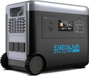 Enernova ポータブル電源 ETA Ultra 2160Wh/AC(定格2000W サージ4000W パワーリフティング機能 2500W)大容量 UPS機能付き