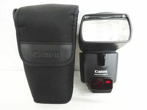 外観良品 Canon SPEEDLITE 430EX II スピードライト ストロボ フラッシュ ソフトケース ミニスタンド付 通電のみ確認 現状品 