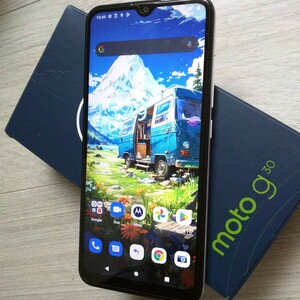 すぐに即決！　MOTOROLA　moto g30 SIMフリー　Android12　「美品」　RAMが4GB.ROM128GB ストレージ＆バッテリー大容量機種