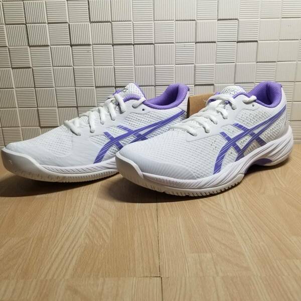 送料無料・新品未使用！！アシックス ASICS テニスシューズ / GEL-GAME 9 / 白 ホワイト 定価10800円 23.0ｃｍ