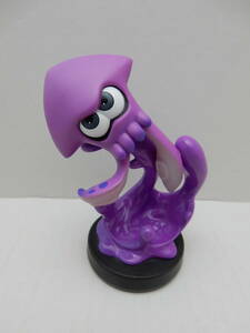 61/Q485★amiibo アミーボ スプラトゥーンシリーズ 【イカ ネオンパープル 】★アミーボ本体 単品★動作確認済/初期化済 中古品