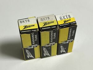 6KT8 3本 ZENITH 試験済み 真空管 おそらく未使用品