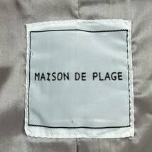 ⑧☆メゾンドプラージュMAISON DE PLAGE☆コートジャケットグレーフリーサイズ_画像9