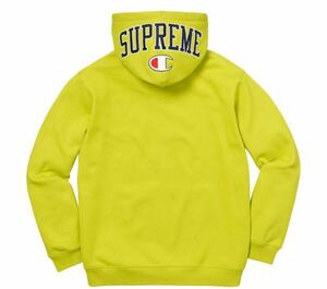 正規品 SUPREME × Champion Arc Logo Zip Up Sweatshirt hoodies bright green box logo パーカー box logo 希少 チャンピオンコラボ