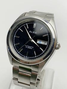 T822 SEIKO セイコー ALBA アルバ 7S26-D002 自動巻 21石 腕時計 裏スケ 日本製