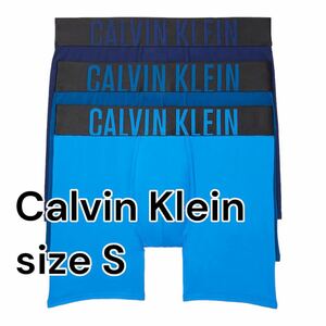 新品　Calvin Klein カルバンクライン　ボクサーパンツ　ロゴ　メンズ下着　S 3枚セット