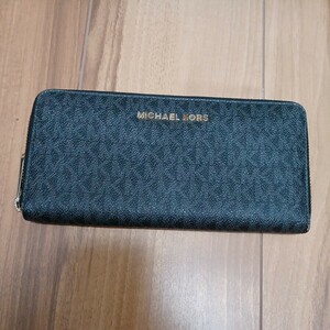 【308】 マイケル コース MICHAEL KORS 財布 ファスナー ジップ 長財布