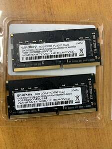 ＤＤＲ４　ＰＣ３２００　ＣＬ２２　8G　2枚　合計16Ｇ　8GB　16GB　ノート