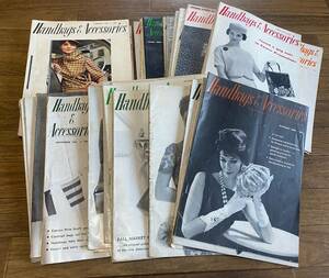 古本　1962年～　雑誌　Handbags&accessory　45冊　検：ファッション誌　外国語雑誌　資料　アンティーク　ビンテージ　洋書　