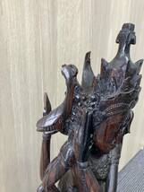 バリ　インドネシア　お土産　64㎝ 置物 オブジェ 木彫り _画像4