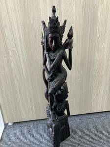 バリ　インドネシア　お土産　64㎝ 置物 オブジェ 木彫り 