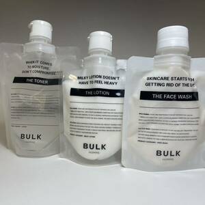 BULK HOMME バルク オム メンズスキンケア3セット！3ステップスキンケアセット　the face wash、the lotion、the toner