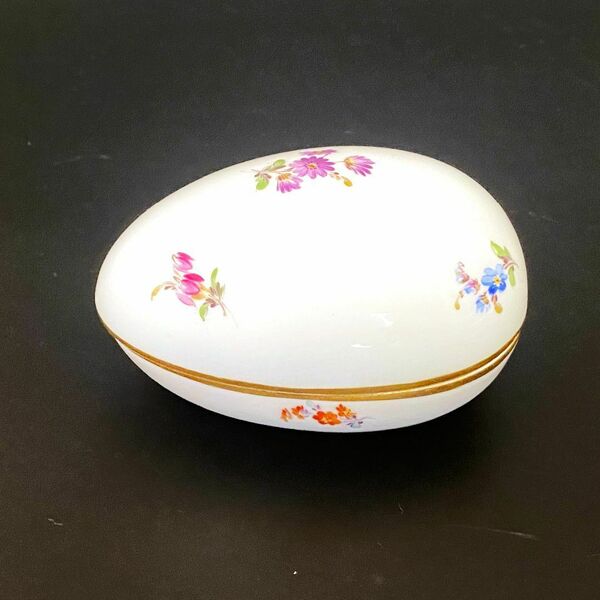 【美品】Meissen★マイセン★Egg Candy Jar Box★１級品