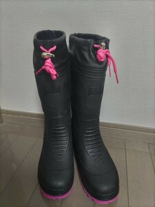 【未使用品】釣り　登山　三馬 MITSUUMA　レディース　レインブーツ長靴　Sサイズ 23.5〜24.0