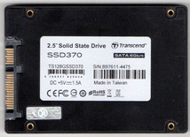 Transcend SSD370 128GB CrystalDiskInfo正常判定品 A05_画像2