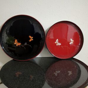 美術漆器 金箔 細工 漆器盆 伝統工芸 古美術 骨董 アンティーク ヴィンテージ