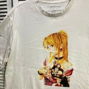 1スタ 白 アニメ Tシャツ デスノート 天音みさ みさみさ 半袖 90s 00s XAD ビンテージ アメリカ 古着 ベール 卸 仕入れ