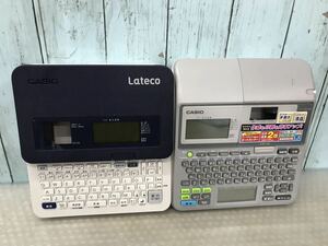 Casio EC-K10、KL-T70 ラベルライター 本体のみ　計2台　まとめ　ジャンク　(80s)