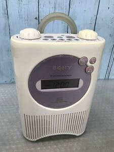 SONY ICF-CD73V CDラジオ　CD再生OK，ラジオ受信OK，本体のみ（80s）