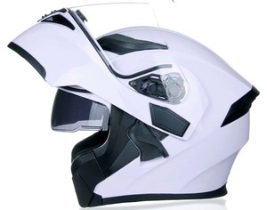 美品　 バイク オンロード システム ヘルメット　ダブルレンズ　フルフェイスヘルメット　ジェットヘルメット　ホワイト　 M～3XLサイズ