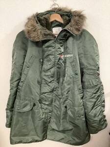 ALPHAINDUSTRIES アルファインダストリーズ　N-3B フライトジャケット ミリタリージャケット　アメカジ　レプリカ　古着