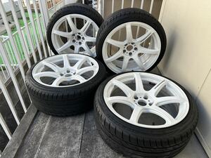 ワーク エモーション T7R 19インチ 9.5J 114.3 インセット+12 コンケーブ ATR SPORT2 245/35ZR19 5分山