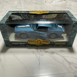 《箱付き》【1/18スケール】1970 Pontiac Trans AM '70 American Muscle ミニカー 模型 コレクション放出 メタルダイキャスト