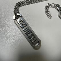 G◎ DIESEL ネックレス ブランド シルバー ロゴプレート ディーゼル_画像6