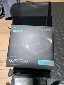 使用時間極小 EPOS GSX1000 2nd edition ゼンハイザー IE100 PROセット ほぼ新品 イヤホン ゲーミングアンプ ゲーミングPC　