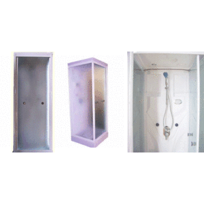 【SS-005W】シャワーユニット 省スペース LEDライト 換気扇付 簡単 組立 別荘 プール 海の家 イベン会場 更衣室 仮眠室 シャワーボックスの画像2